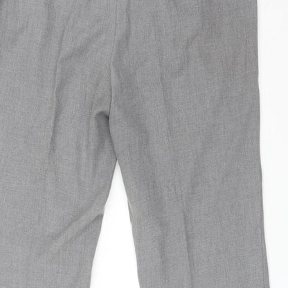 Brand and care label for Tyler women’s grey polyester trousers, size UK 18, 29-inch leg regular