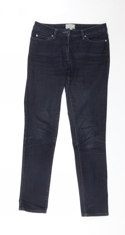 Pure Womens Blue  Cotton Straight Jeans Size 8 L30 in Regular