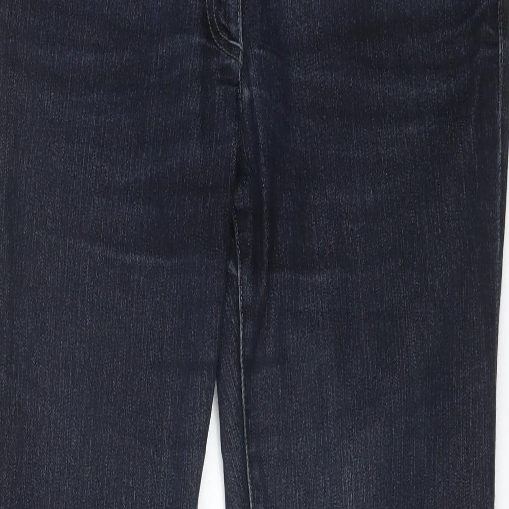 Pure Womens Blue  Cotton Straight Jeans Size 8 L30 in Regular