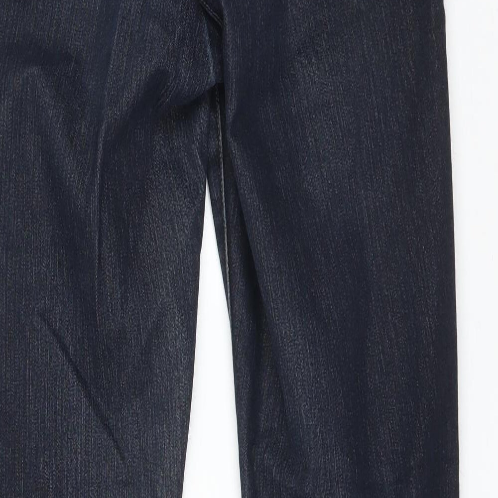 Pure Womens Blue  Cotton Straight Jeans Size 8 L30 in Regular