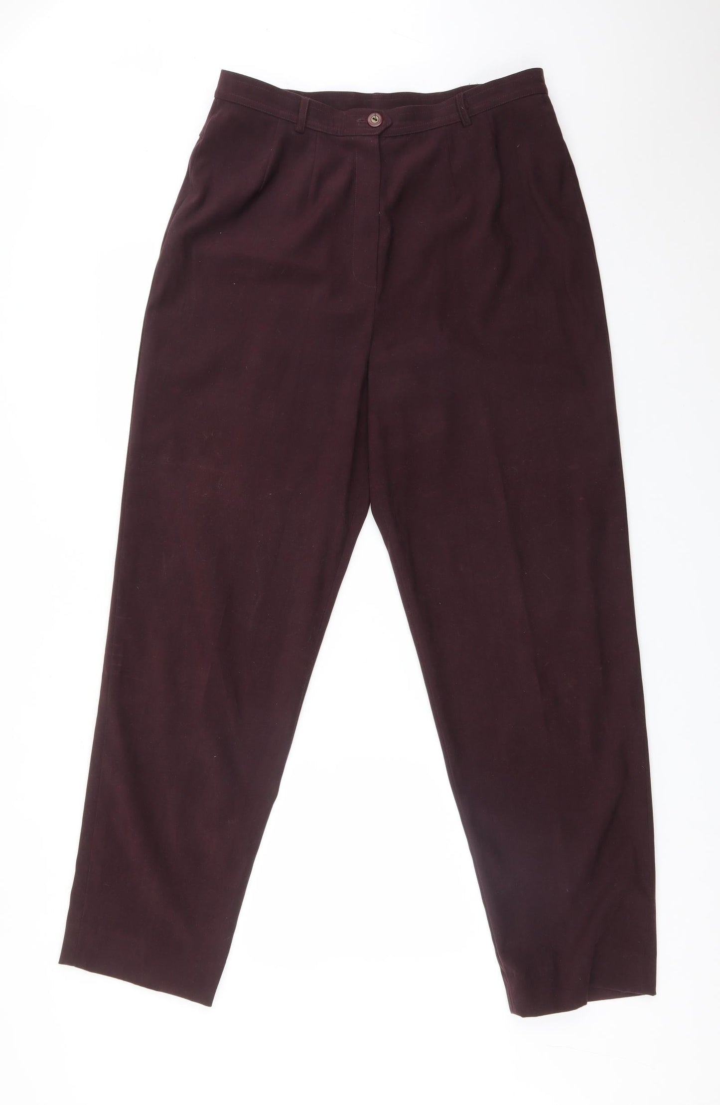 Womens UK Size 14 Country Casuals Regular Fit  Purple Trousers