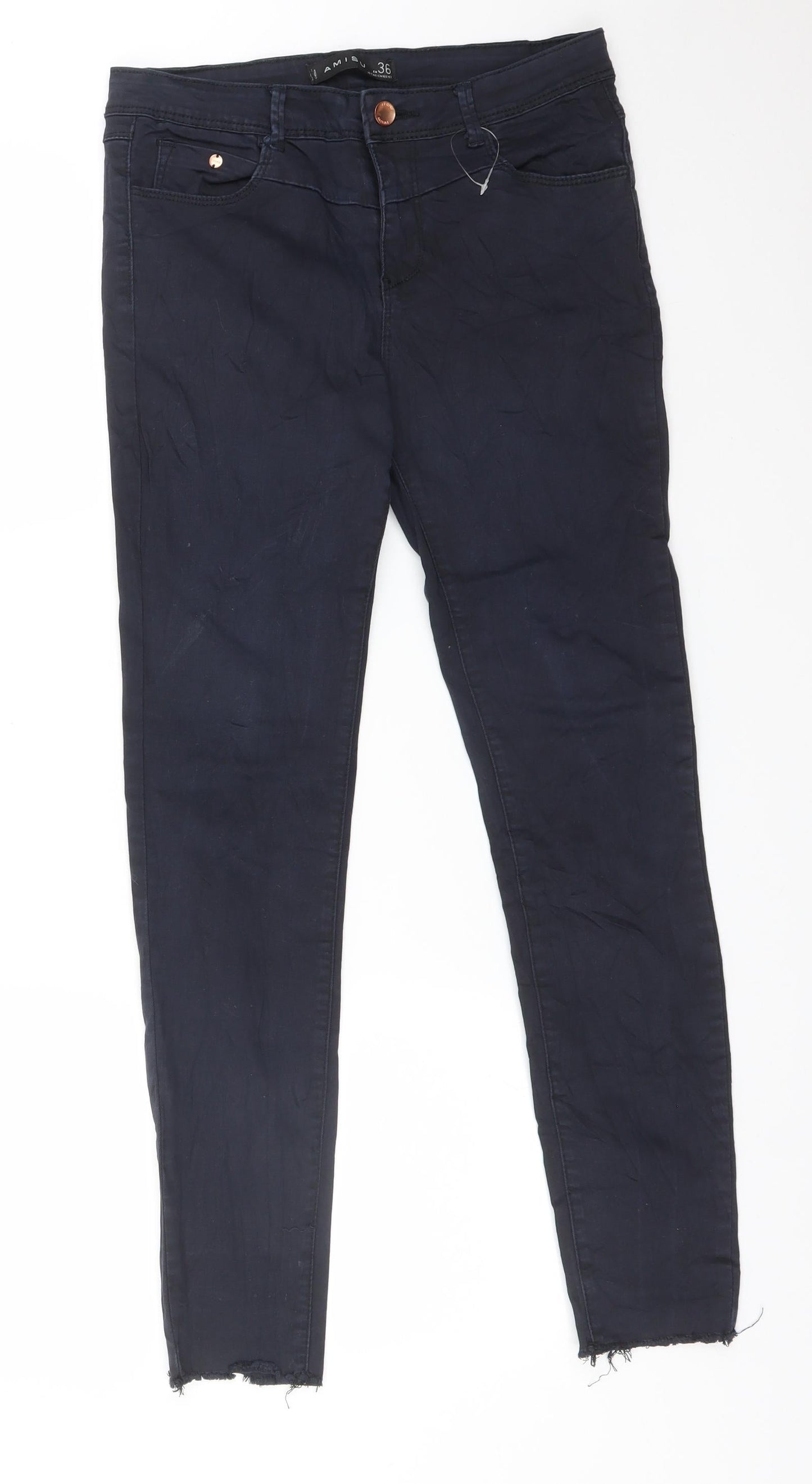 Womens UK Size 8 Amisu Regular Fit Skinny Blue Jeans
