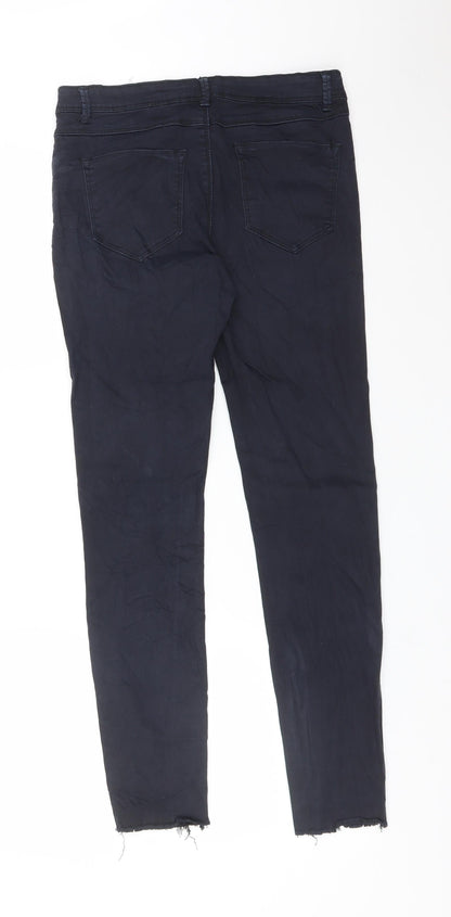 Womens UK Size 8 Amisu Regular Fit Skinny Blue Jeans