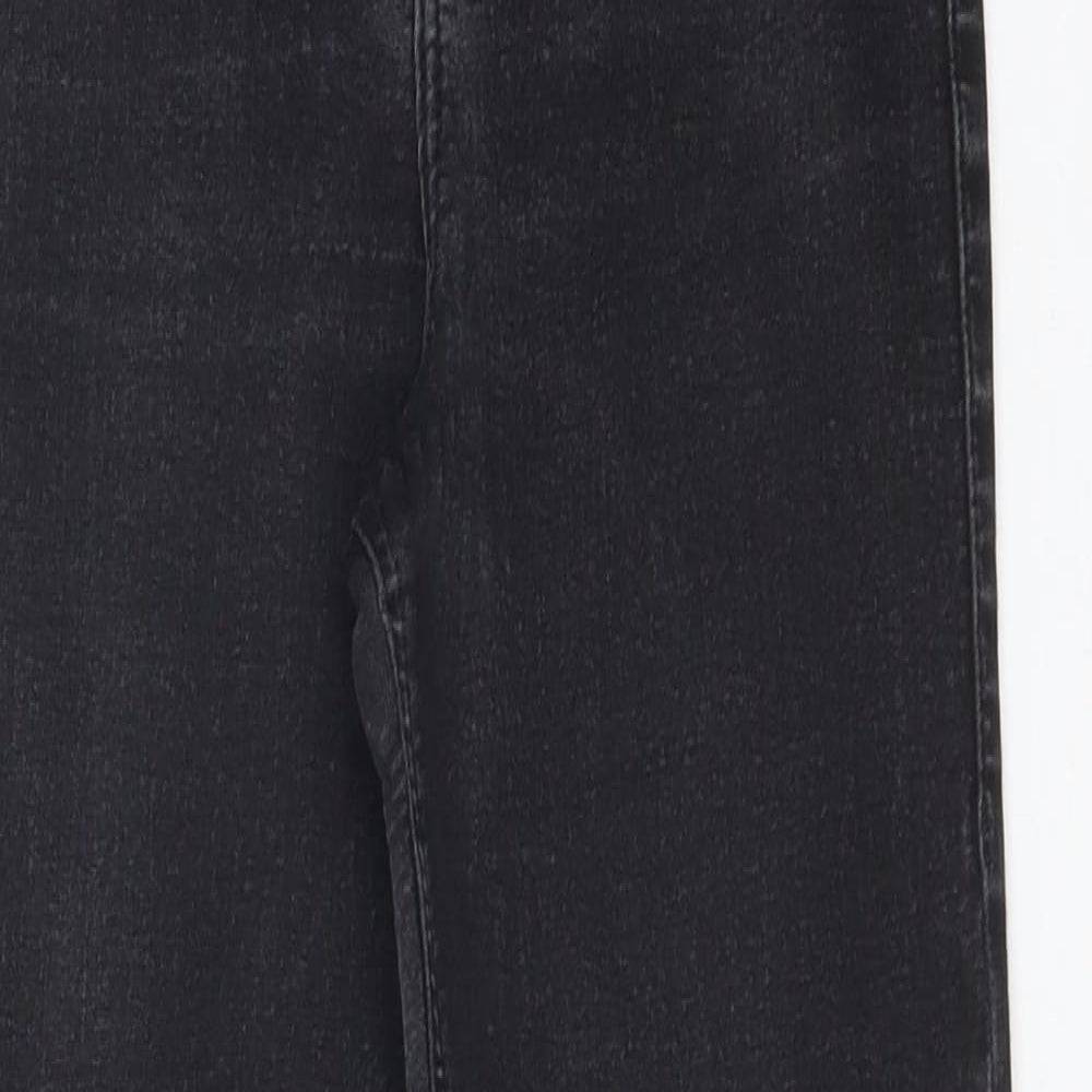 Topshop Womens Black  Cotton Skinny Jeans Size 28 L30 in Regular