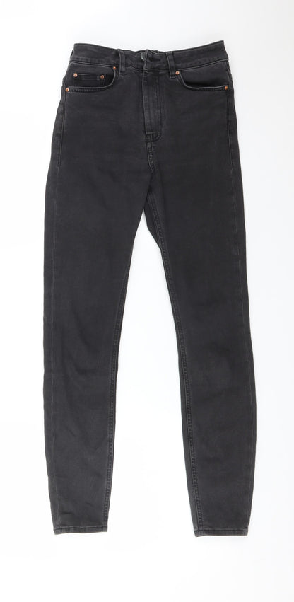 ASOS Womens Black  Cotton Skinny Jeans Size 25 L32 in Regular