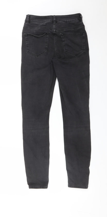 ASOS Womens Black  Cotton Skinny Jeans Size 25 L32 in Regular