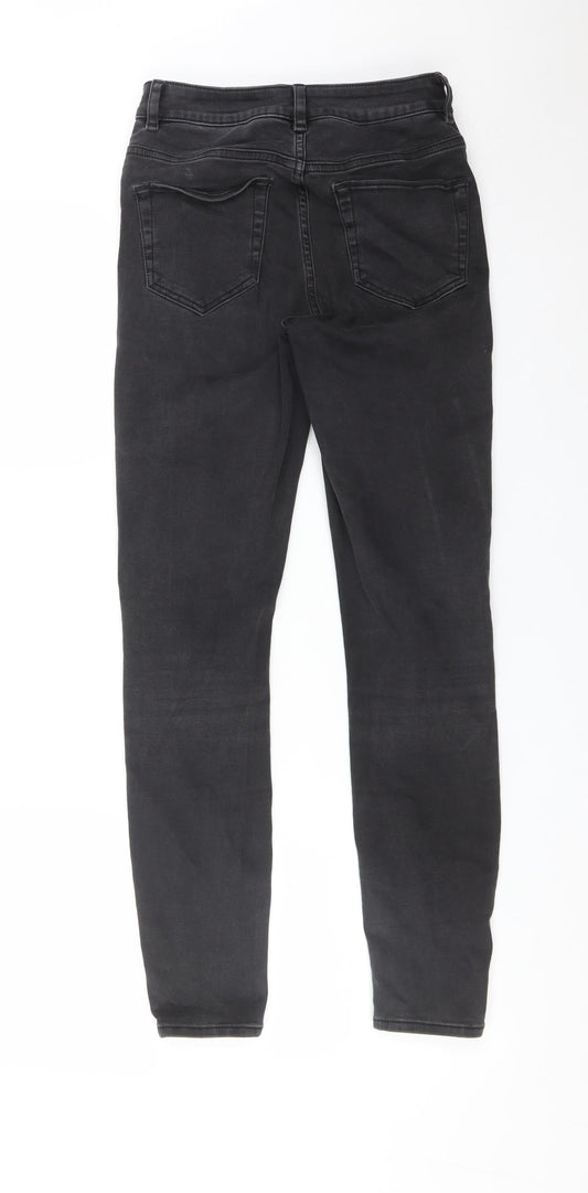 ASOS Womens Black  Cotton Skinny Jeans Size 25 L32 in Regular