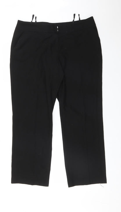 Womens UK Size 18 BLANCHELLE Regular Fit  Black Trousers