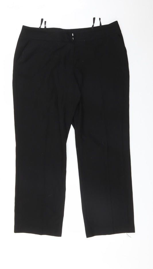 Womens UK Size 18 BLANCHELLE Regular Fit  Black Trousers