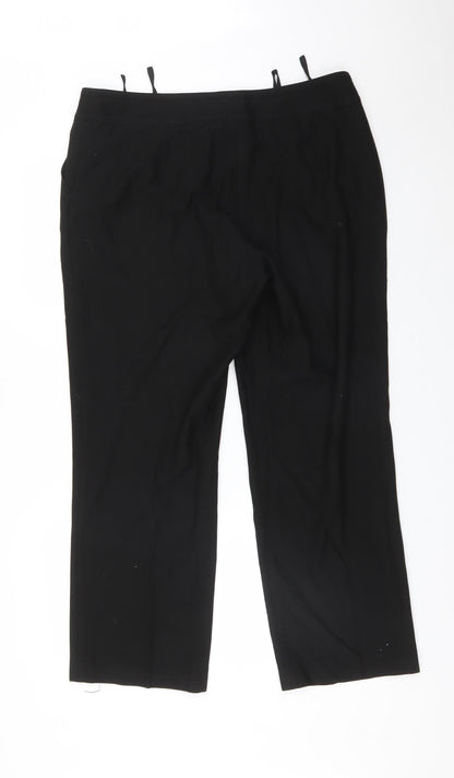 Womens UK Size 18 BLANCHELLE Regular Fit  Black Trousers