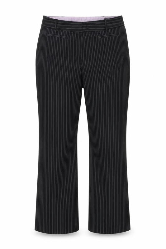 Womens UK Size 16 BHS Regular Fit Dress Pants Black Trousers
