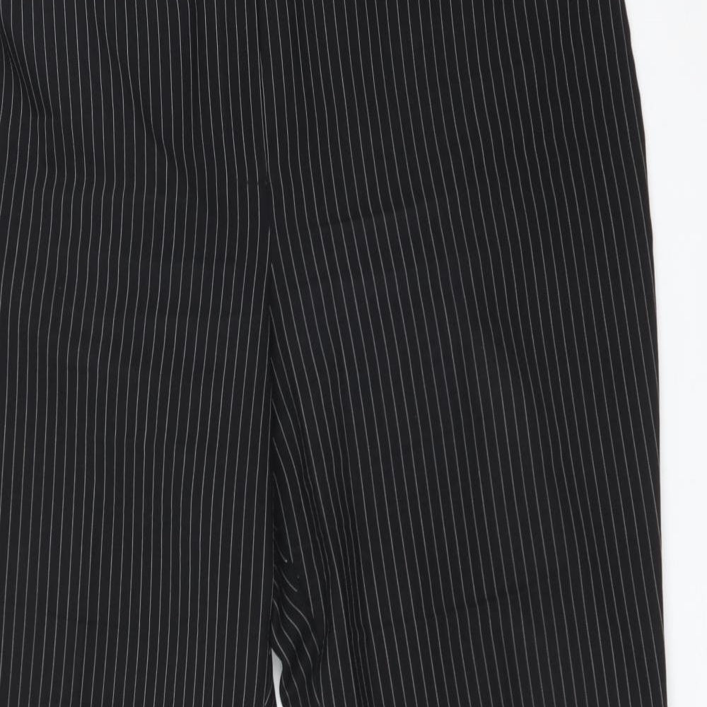 Womens UK Size 16 BHS Regular Fit Dress Pants Black Trousers