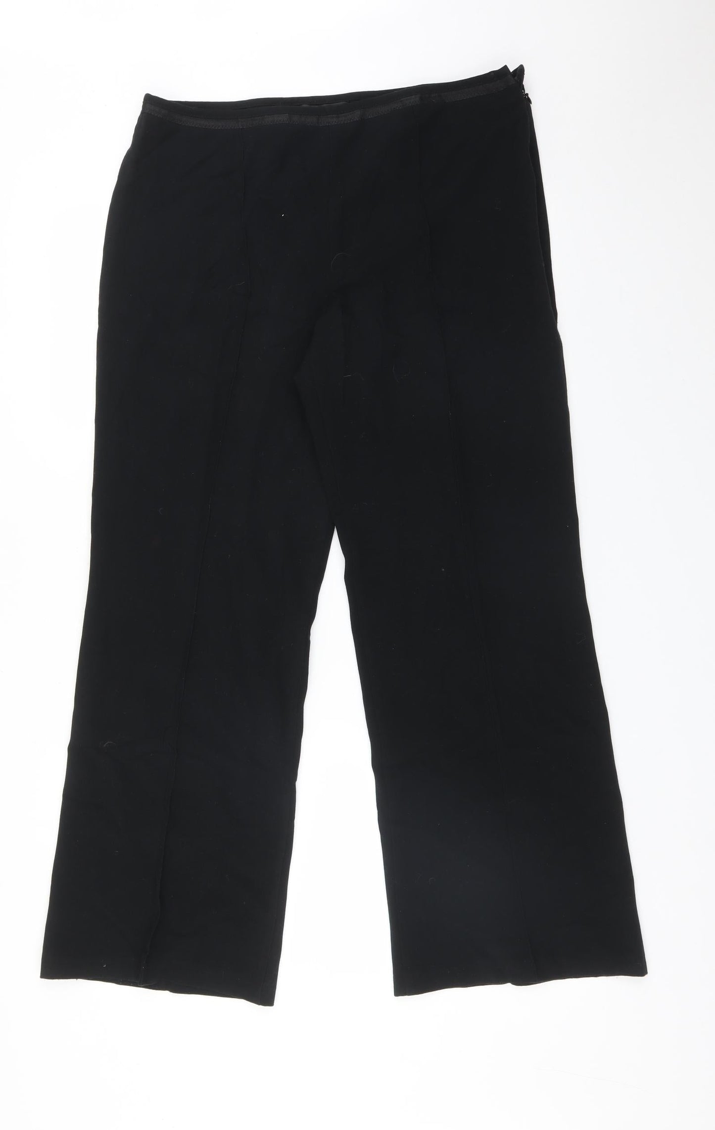 Womens UK Size 14 M&S Regular Fit  Black Trousers