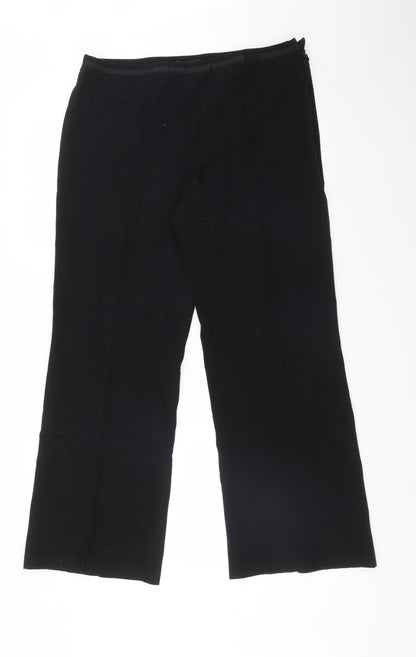 Womens UK Size 14 M&S Regular Fit  Black Trousers