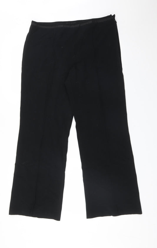 Womens UK Size 14 M&S Regular Fit  Black Trousers