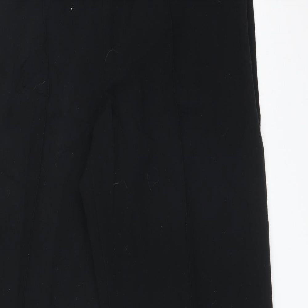 Womens UK Size 14 M&S Regular Fit  Black Trousers