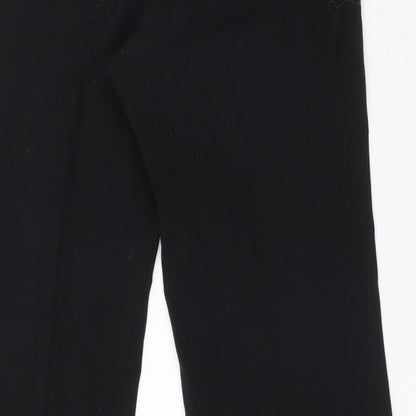 Womens UK Size 14 M&S Regular Fit  Black Trousers