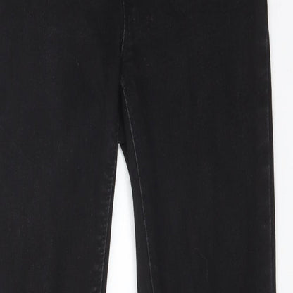 DENIM CO Womens Black  Cotton Skinny Jeans Size 10 L29 in Regular