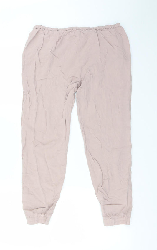 Womens UK Size 10 H&M Regular Fit  Pink Trousers