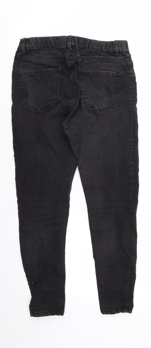 New Look Womens Black  Cotton Jegging Jeans Size 10 L24 in Regular  - Cropped Emilee