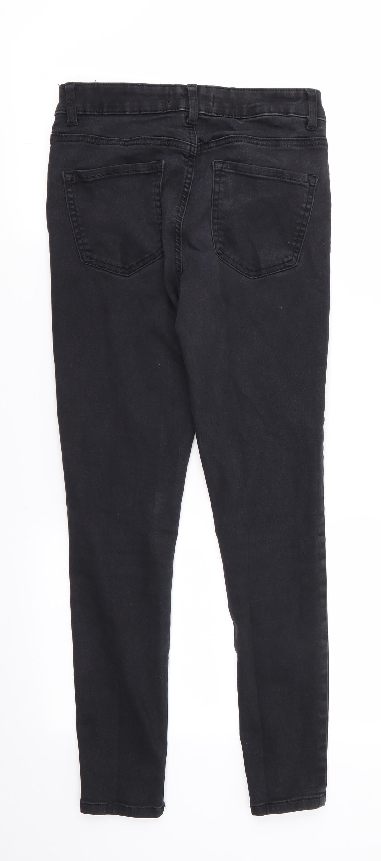 Denim Co Womens Black  Cotton Skinny Jeans Size 10 L26 in Regular