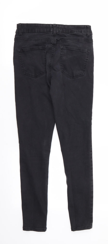 Denim Co Womens Black  Cotton Skinny Jeans Size 10 L26 in Regular