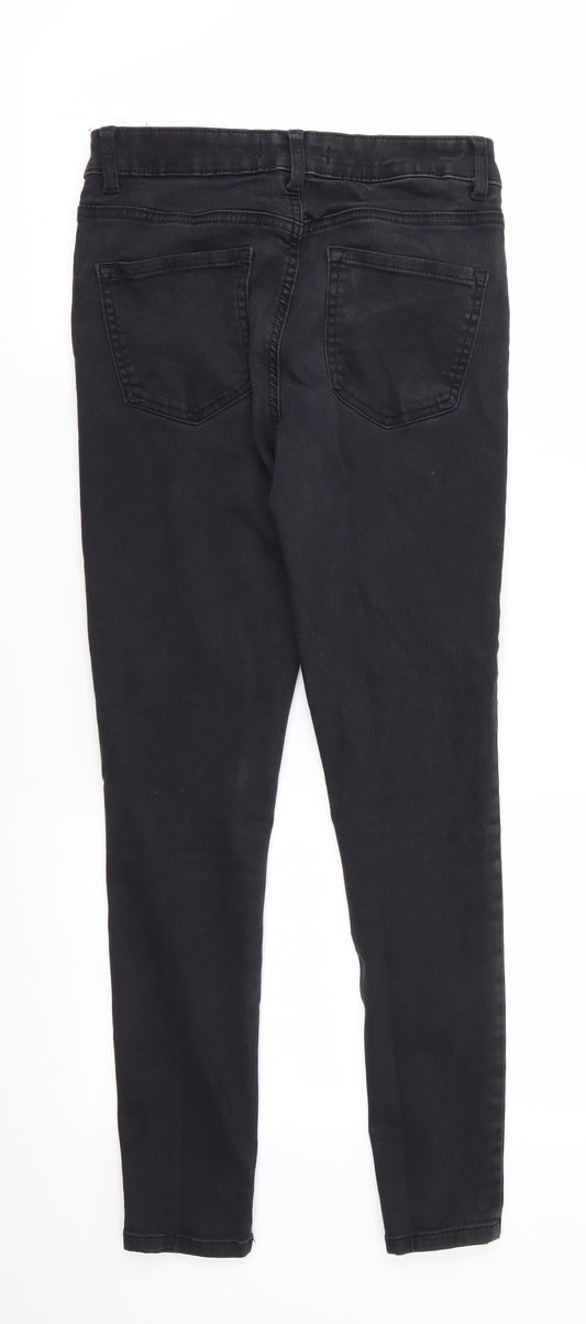 Denim Co Womens Black  Cotton Skinny Jeans Size 10 L26 in Regular