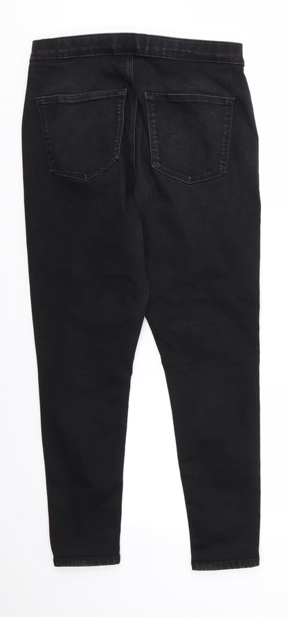 Mens UK Size 34 in Topshop Regular Fit Skinny Black Jeans