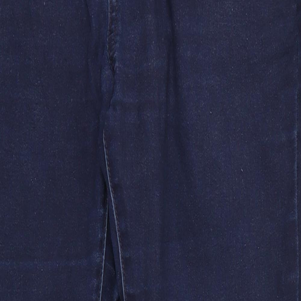 Avenue Denim Womens Blue  Cotton Skinny Jeans Size 14 L27 in Regular  - Indigo Mix