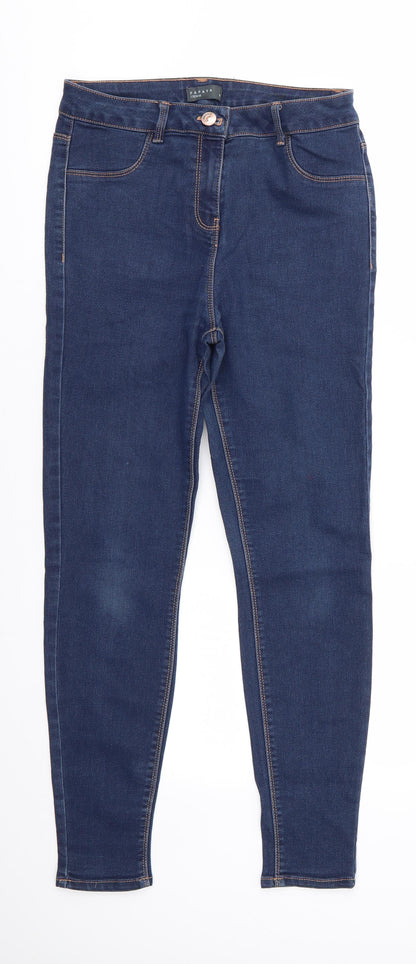 Papaya Denim Womens Blue  Cotton Skinny Jeans Size 10 L27 in Regular