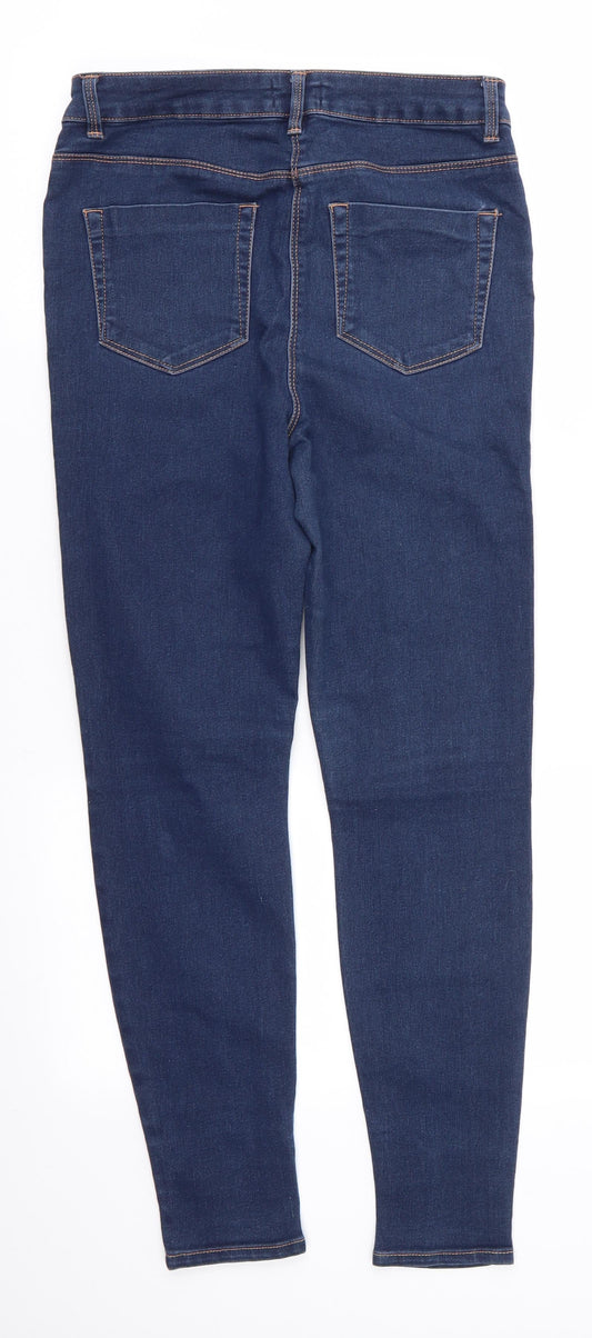 Papaya Denim Womens Blue  Cotton Skinny Jeans Size 10 L27 in Regular