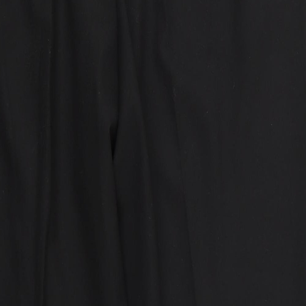Valerie Herman Womens Black  Polyester Trousers  Size 16 L28.5 in Regular  - Side Elastication