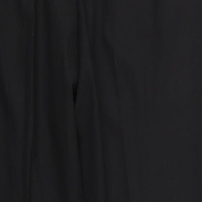 Valerie Herman Womens Black  Polyester Trousers  Size 16 L28.5 in Regular  - Side Elastication