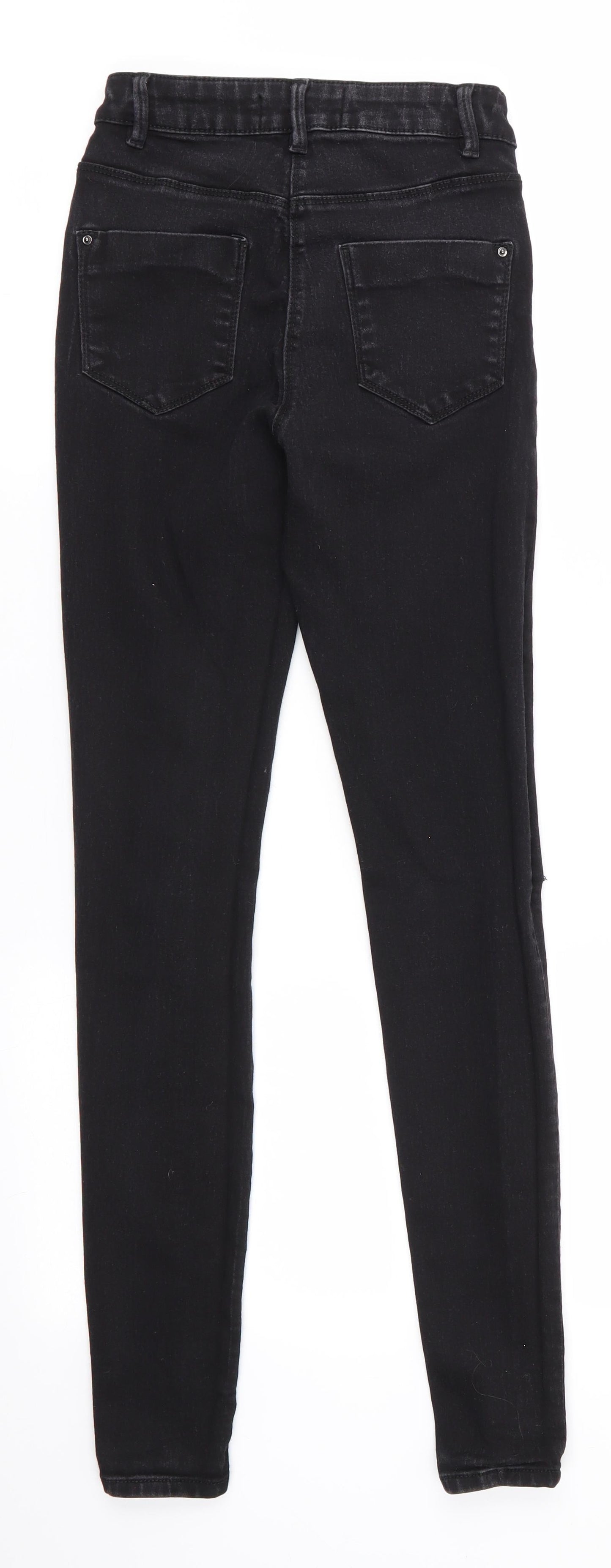 Papaya Denim Womens Black  Cotton Skinny Jeans Size 8 L29 in Regular