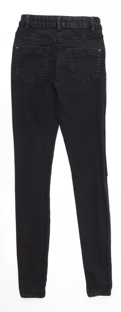 Papaya Denim Womens Black  Cotton Skinny Jeans Size 8 L29 in Regular