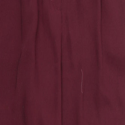 Womens UK Size 8 H&M Regular Fit Cropped Brown Trousers