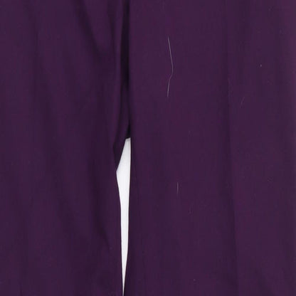 Planet Womens Purple  Polyester Trousers  Size 8 L31 in Regular  - Wide Legged