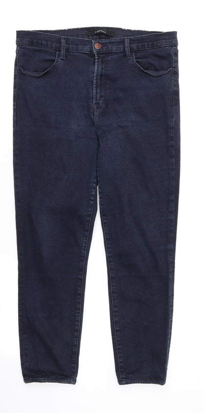 Womens UK Size 4 J Brand Regular Fit Skinny Blue Jeans