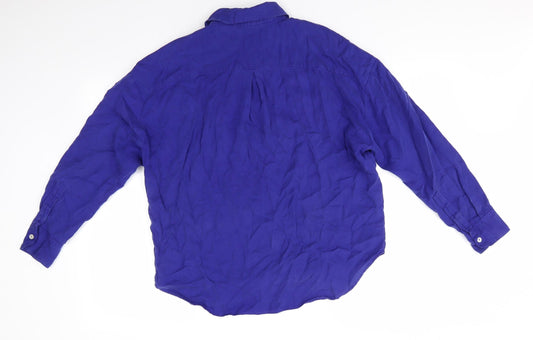 Mens UK Size M MNG Blue  Button-Up Long Sleeve Casual Shirt