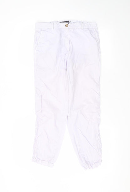 Womens UK Size 10 Marks and Spencer Regular Fit  Purple Trousers