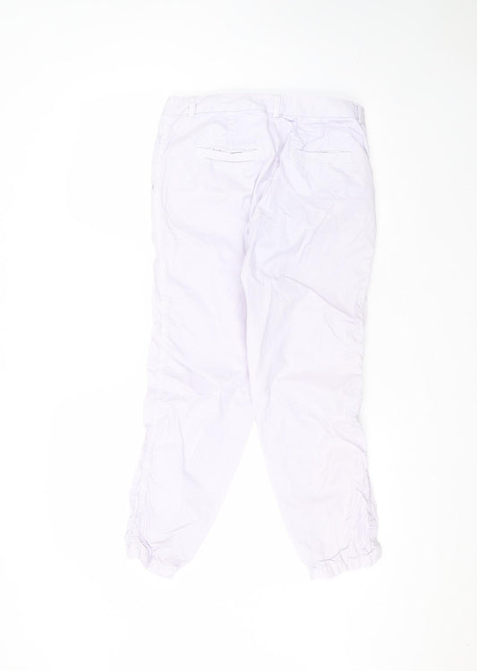 Womens UK Size 10 Marks and Spencer Regular Fit  Purple Trousers