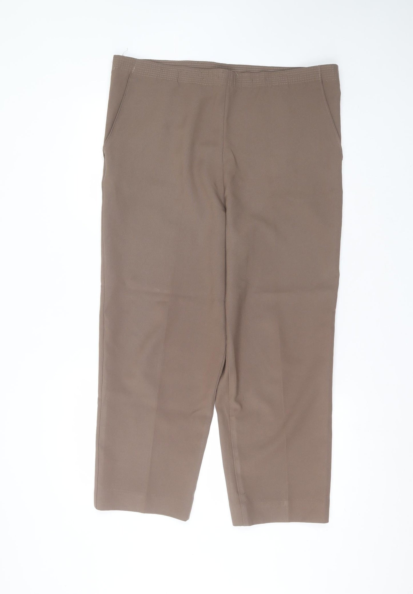 Womens UK Size 38 in Preworn Regular Fit  Brown Trousers
