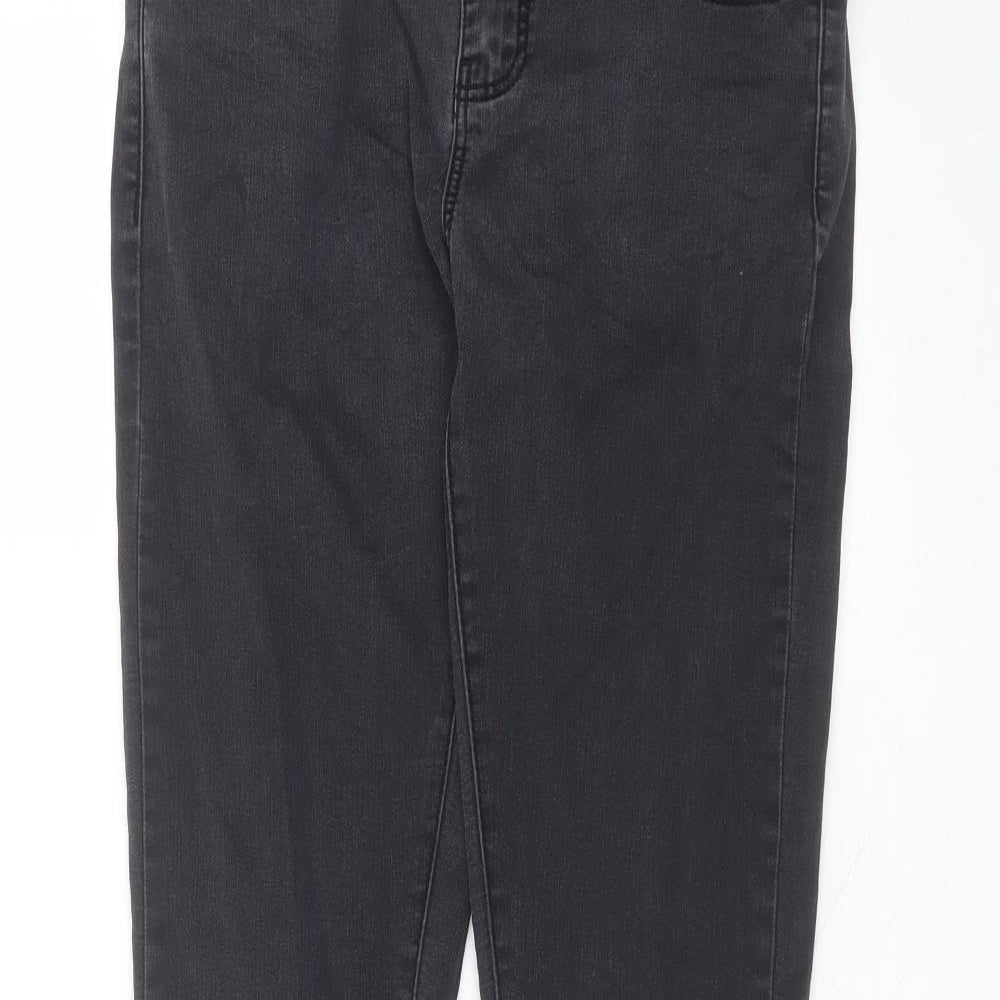 Denim & Co. Womens Black  Cotton Skinny Jeans Size 10 L31 in Regular
