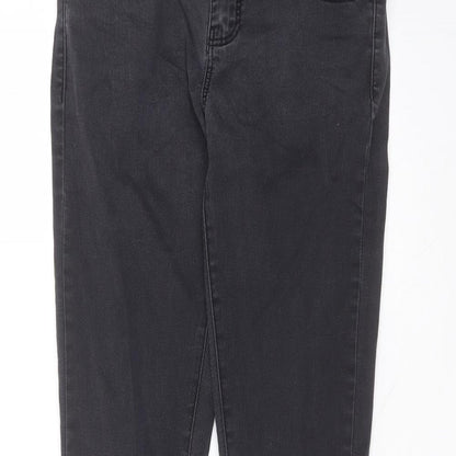 Denim & Co. Womens Black  Cotton Skinny Jeans Size 10 L31 in Regular