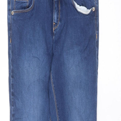 Womens UK Size 8 Preworn Regular Fit Skinny Blue Jeans