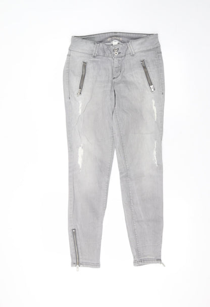 jona Womens Grey  Cotton Skinny Jeans Size 28 in L26 in Regular