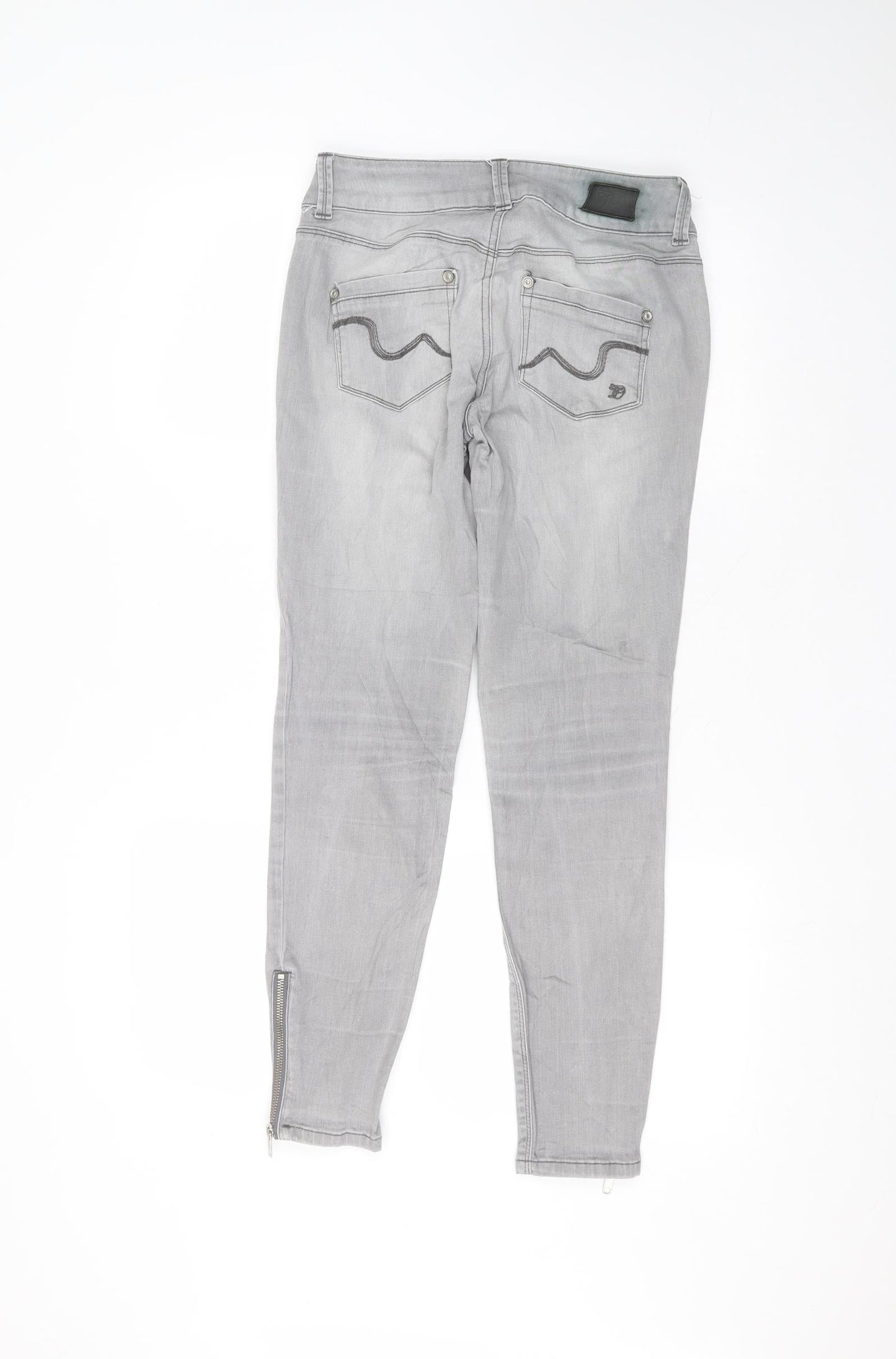 jona Womens Grey  Cotton Skinny Jeans Size 28 in L26 in Regular