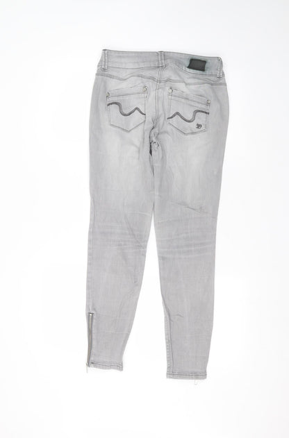 jona Womens Grey  Cotton Skinny Jeans Size 28 in L26 in Regular