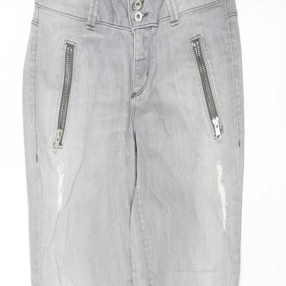 jona Womens Grey  Cotton Skinny Jeans Size 28 in L26 in Regular