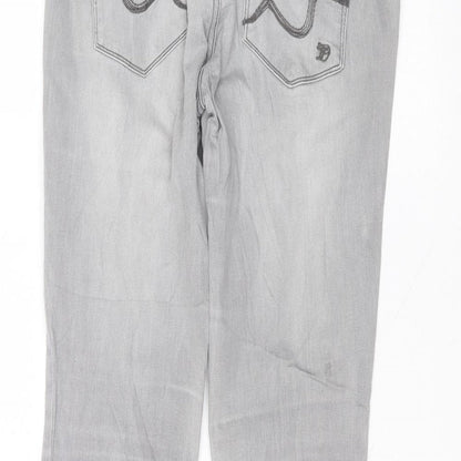 jona Womens Grey  Cotton Skinny Jeans Size 28 in L26 in Regular